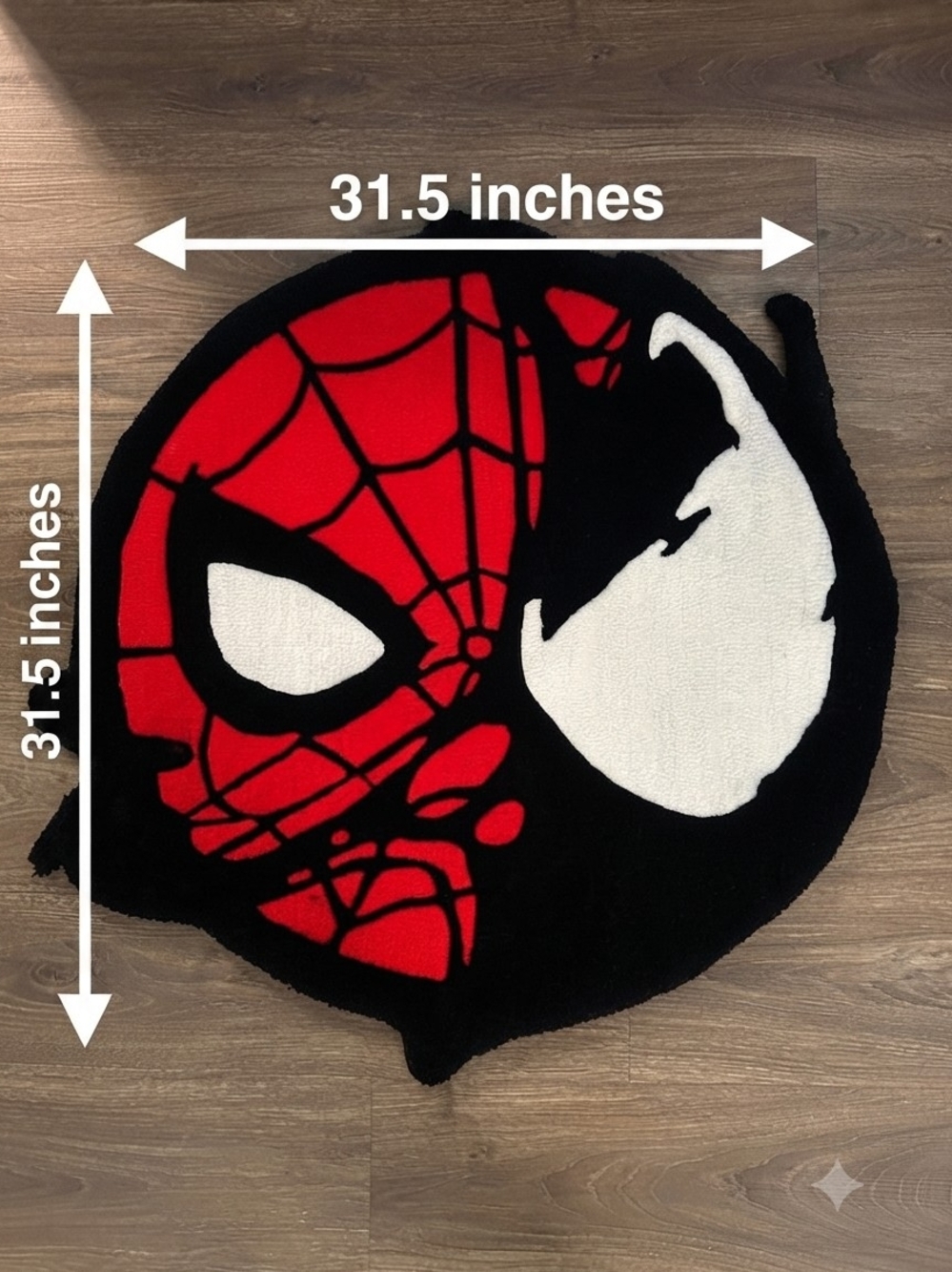 Spider-Man Rug in Red & Black Like New